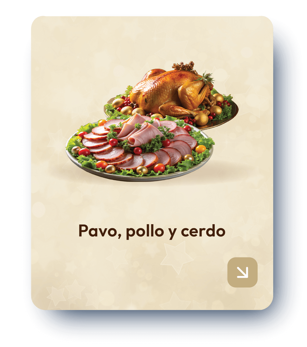 Pavo, pollo y cerdo