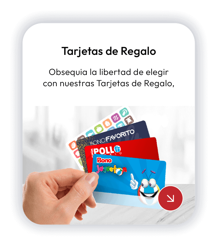 Tarjetas de Regalo Tarjetas de Regalo